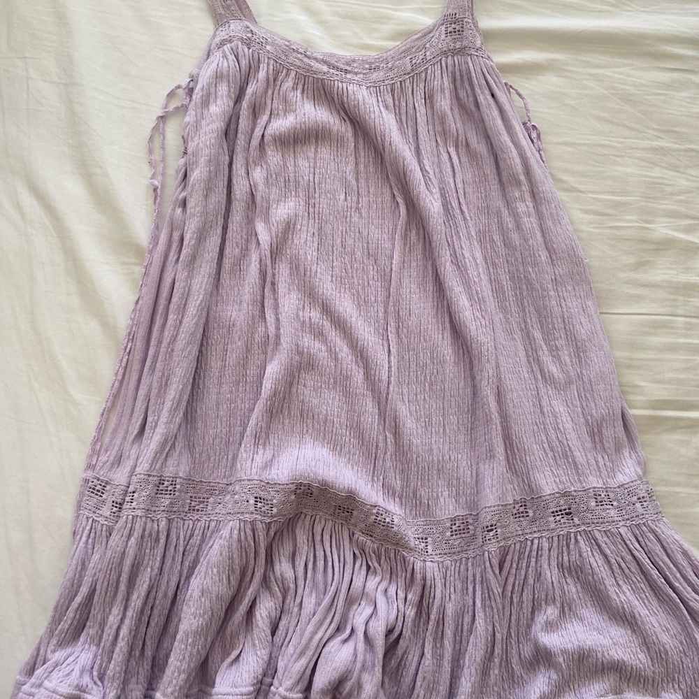 Free people lavender lace dress medium EUC